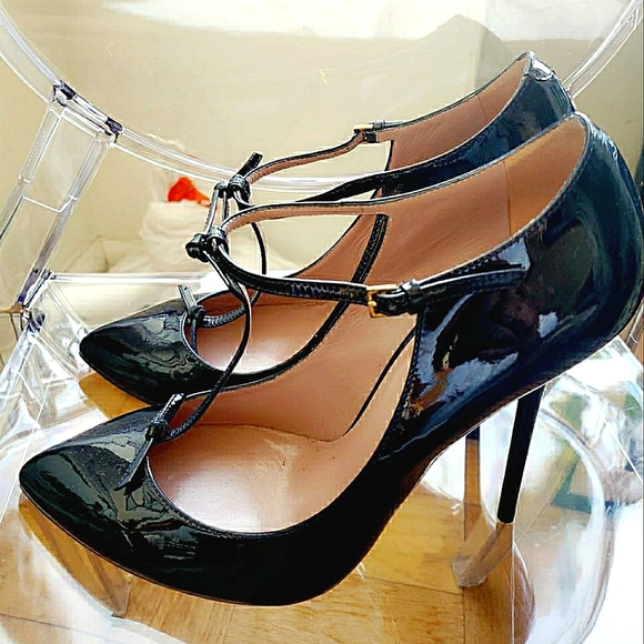 Gucci Beverly Patent Leather T-Strap Pumps BRAND NEW- NEVER WORN - Picture 4 of 7